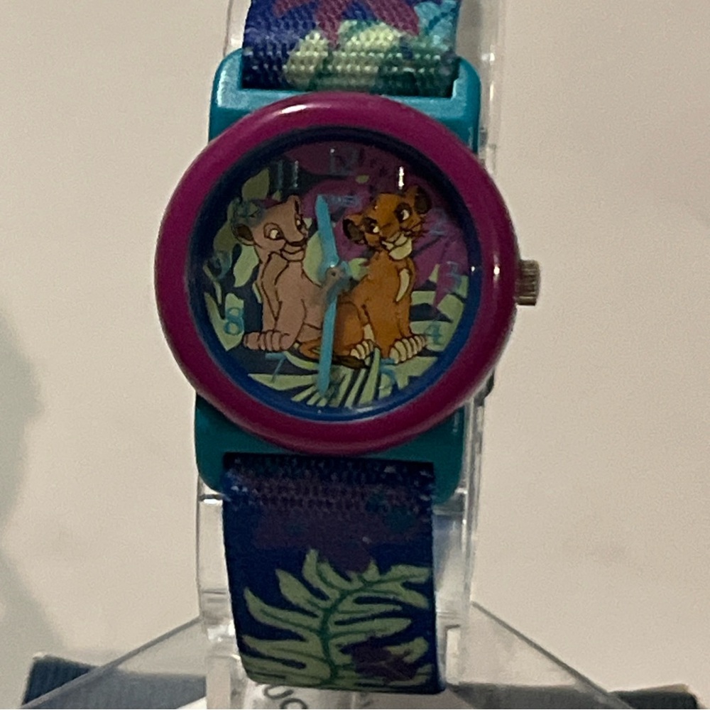 Vintage 90s Timex Disney Watch LION KING Simba & Nala  ~Analog~New In Box - Picture 6 of 8